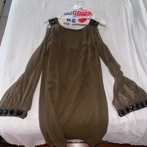 Olive green dress - Worn ONCE immediately dry cleaned